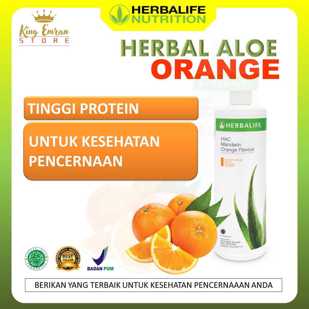 PEMBAKAR LEMAK PENURUN BERAT BADAN PELANCAR PENCERNAAN DIET HERBAL ALOE HERBALIFE ALOEVERA JERUK MAN