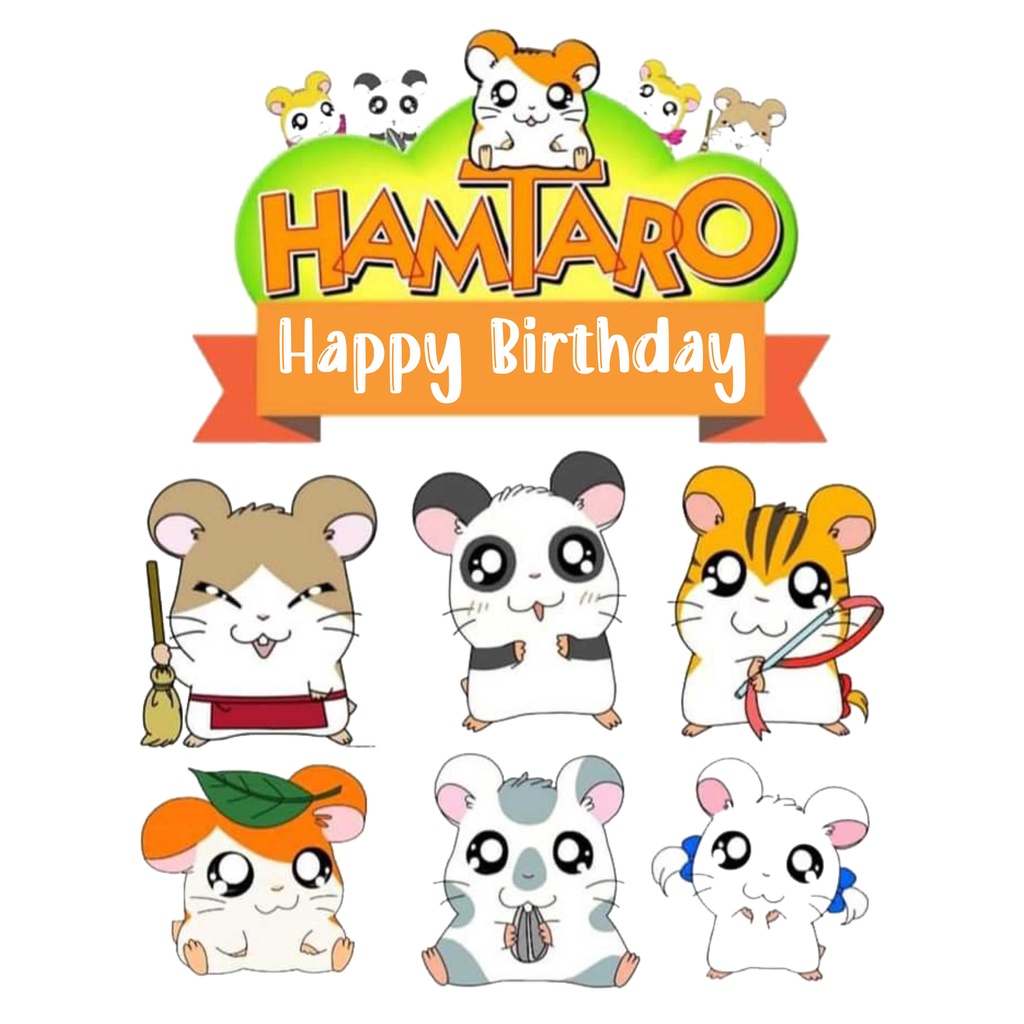 

TOPPER CAKE CUSTOM TOPPER ULANG TAHUN TOPPER ULTAH / HIASAN KUE HAMTARO