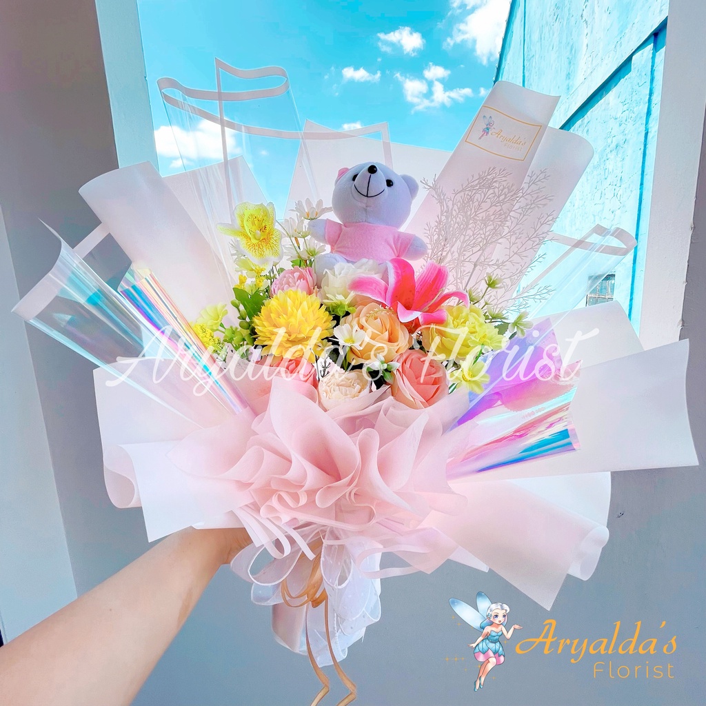 Bouquet Bunga PREMIUM | Buket Valentine, Pacar, Hari Ibu, Kelulusan, Anniversary, Graduation, Sidang