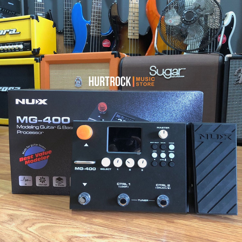 NUX MG400 MG 400 MG-400 Modelling Guitar Bass Effect Processor