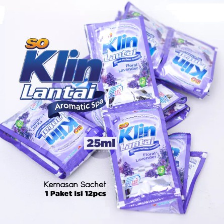 Soklin Lantai Pembersih Lantai 1 Renceng isi 12 Pcs