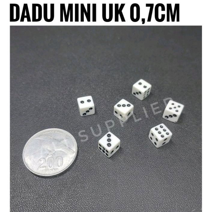 Dadu Dice Kecil / Dice Toys / Kocokan dadu / Dice 0,7 mm MURAH