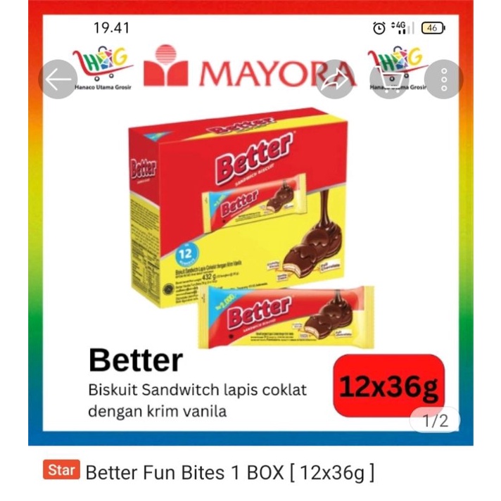 

BETTER KEMASAN BOX ISI12 PCS