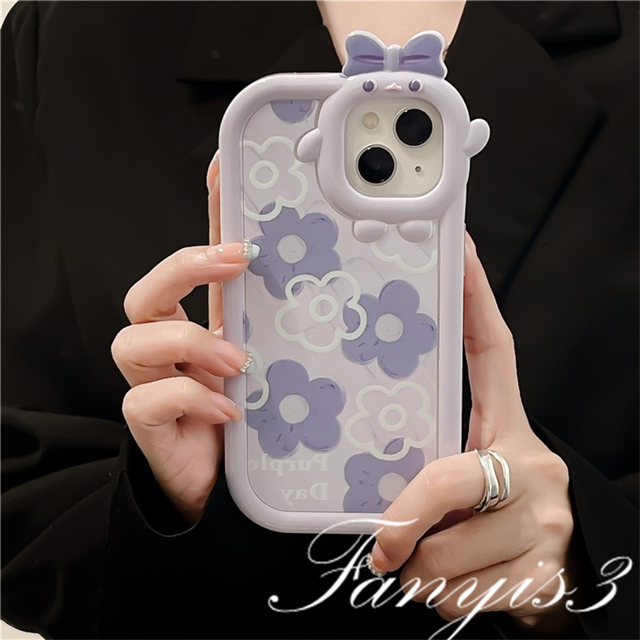 OPPO A78 A17 A77 A77s A57 A76 A16 A16s A15 A15s A74 A54 A95 A94 A3s A5s A53 A33 A32 A5 A9 2020 A31 Reno 7Z 6 5F 5 5K A92 A93 A16k  Ins Flower Cute Monster Lens Phone Case Clear Soft Cover