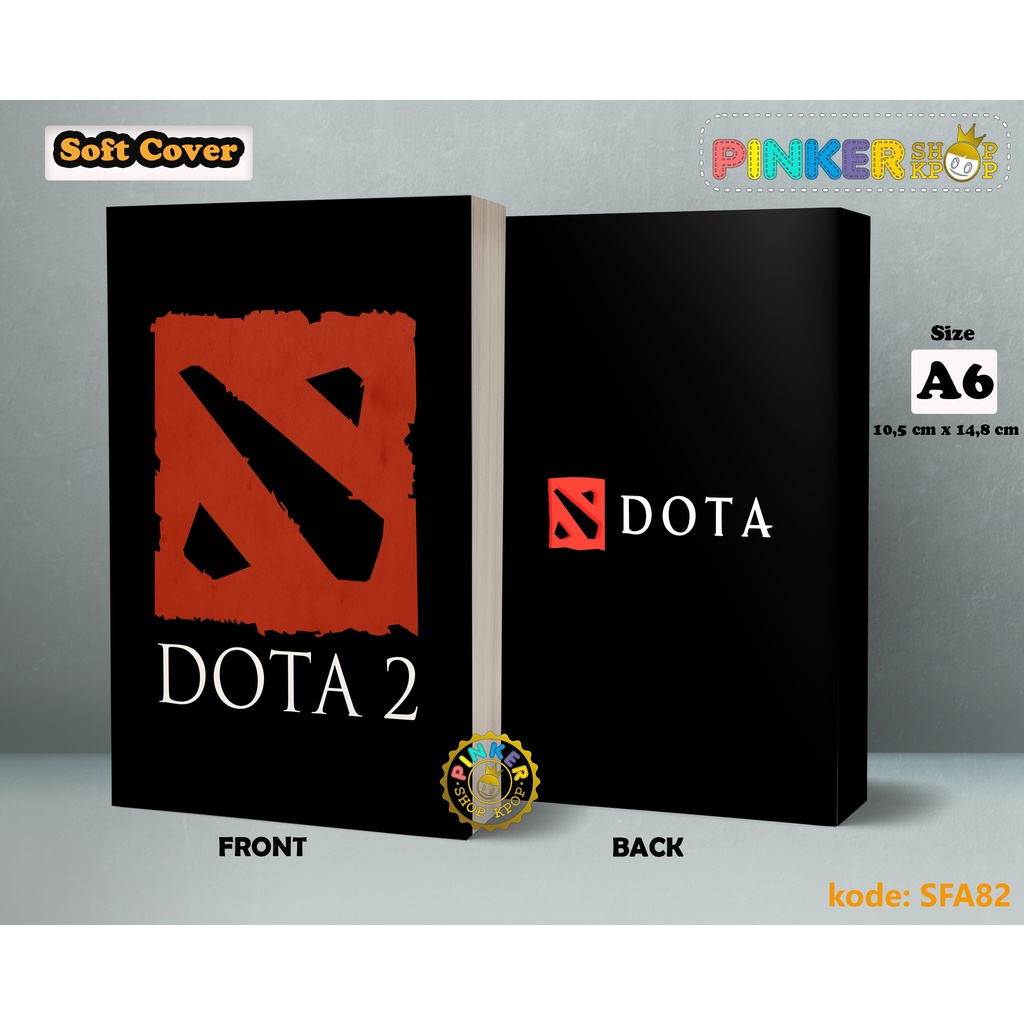 

(SFA82) Pocket Note ANIME Game Dota 2 Logo Softcover