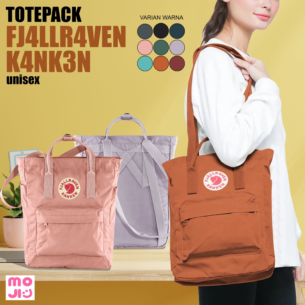 Tas Ransel Cewek &amp; Cowok Model TOTEPACK Ukuran 14 Inch - Import - Stok Baru - MOJI