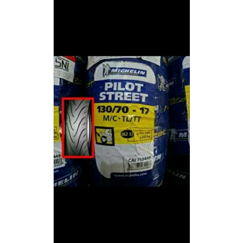 ban luar 130 70 17 pilot street michelin