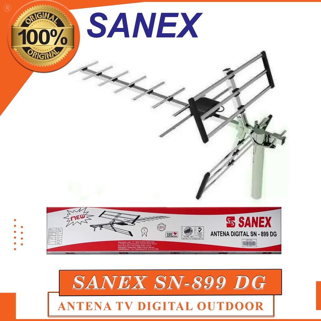 Antena TV Digital Sanex SN 899 DG / SN-899 DG FREE KABEL 10 METER Antena TV Digital Sanex Outdoor