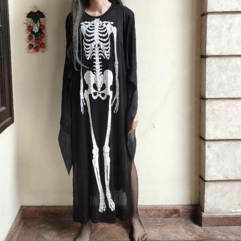 [690] skull dress Halloween costum