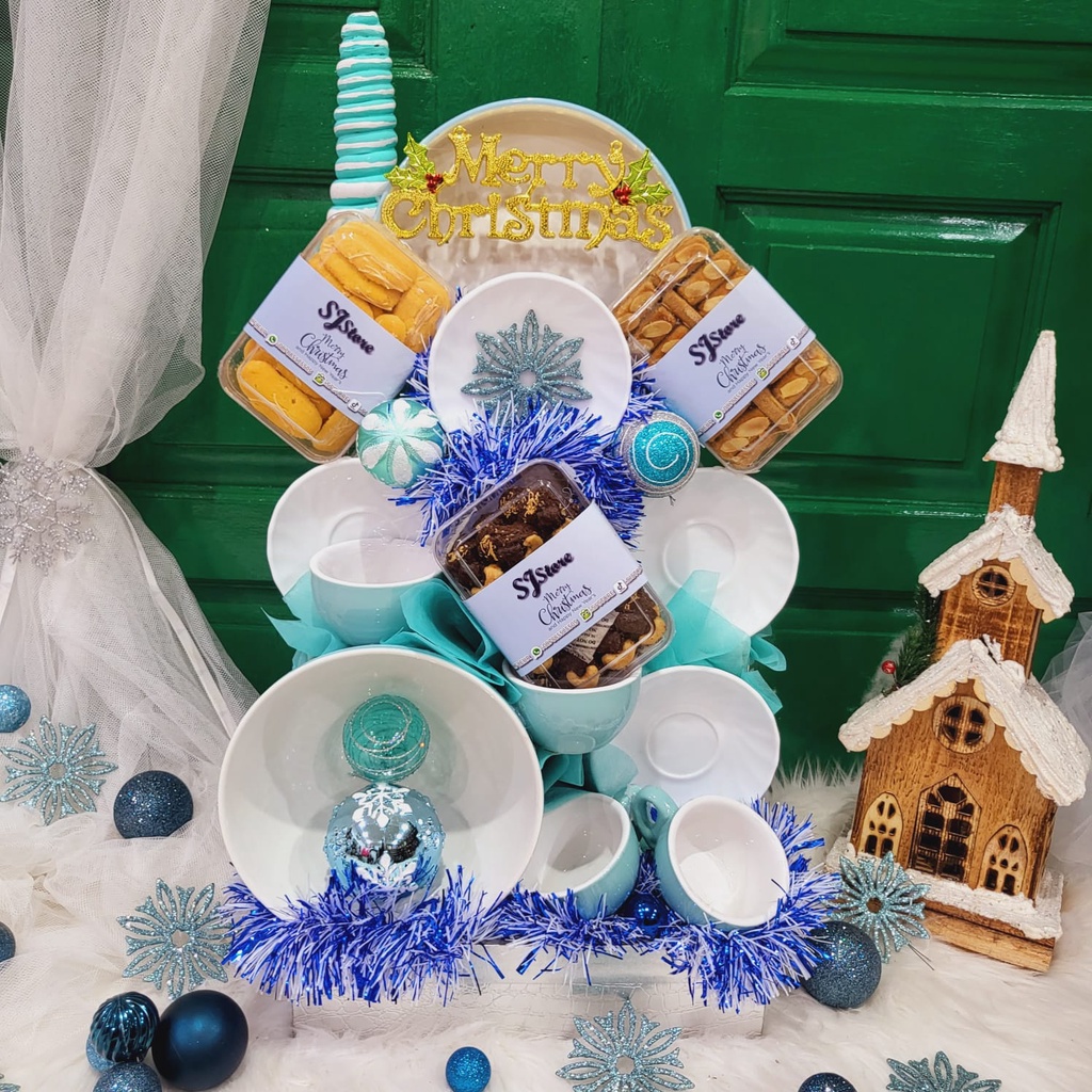 

Paket Dekorasi Hampers Natal Christmas Parcel Hadiah Kue Kering 341