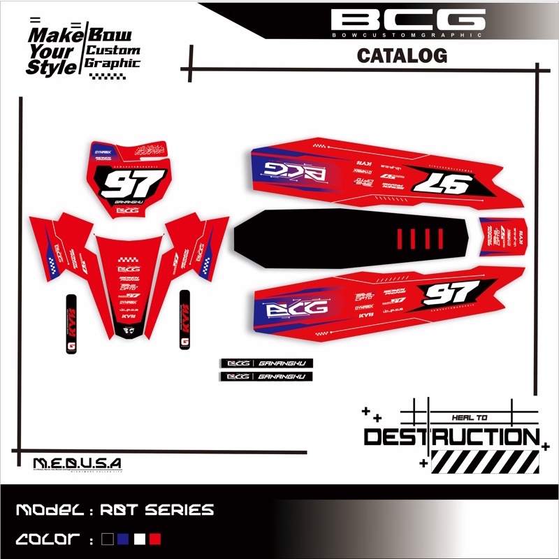 DECAL BEBEK RBT VEGA NEW