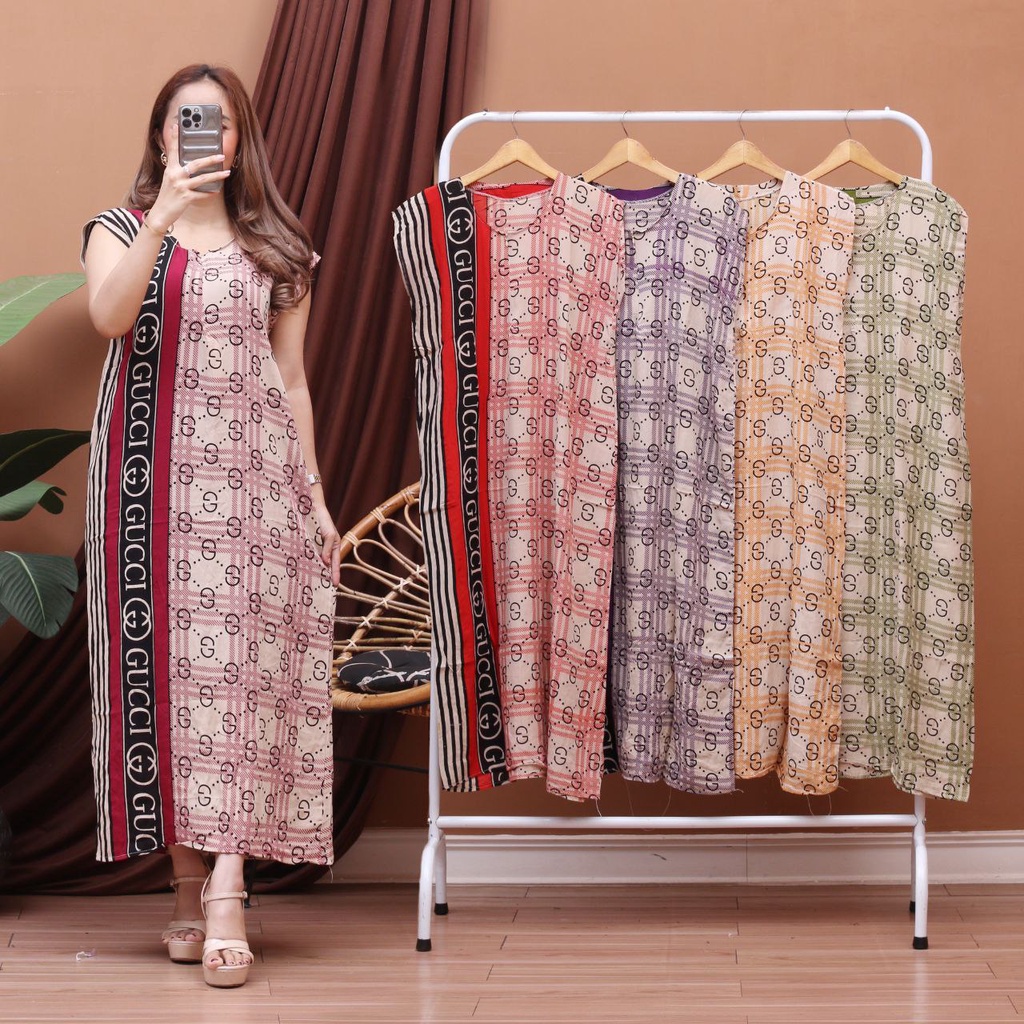 BEST SELLER HOME DRESS DASTER BRANDED BUSUI VIRAL Rayon Bahan Halus Adem Semata Kaki Non Ruffle kekinian busui daster ibu bumil baju daster batik wanita daster bali rayon premium lengan pendek murah Populer