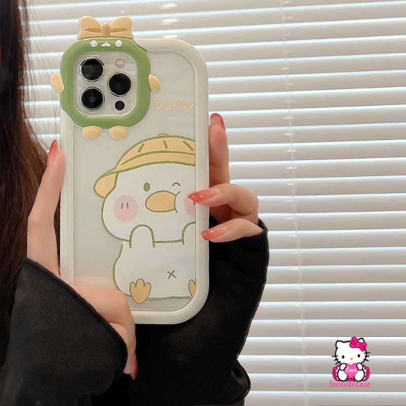 Soft Case Motif Kartun Bebek Monster 3D Untuk Oppo A16 A54 A95 A76 A5s A15 A57 2022 A77s A55 A74 A12 A96 A16E A94 A3s A12 A53 A33 Az A16 A3 Az A33 A6 Az A91 2020 616 Cover Penutup Mesin Cuci