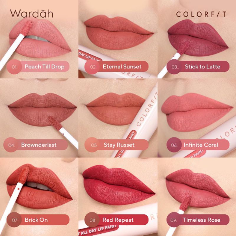 WARDAH Colorfit Last All Day Lip Paint 4,2gr (Lip Cream)