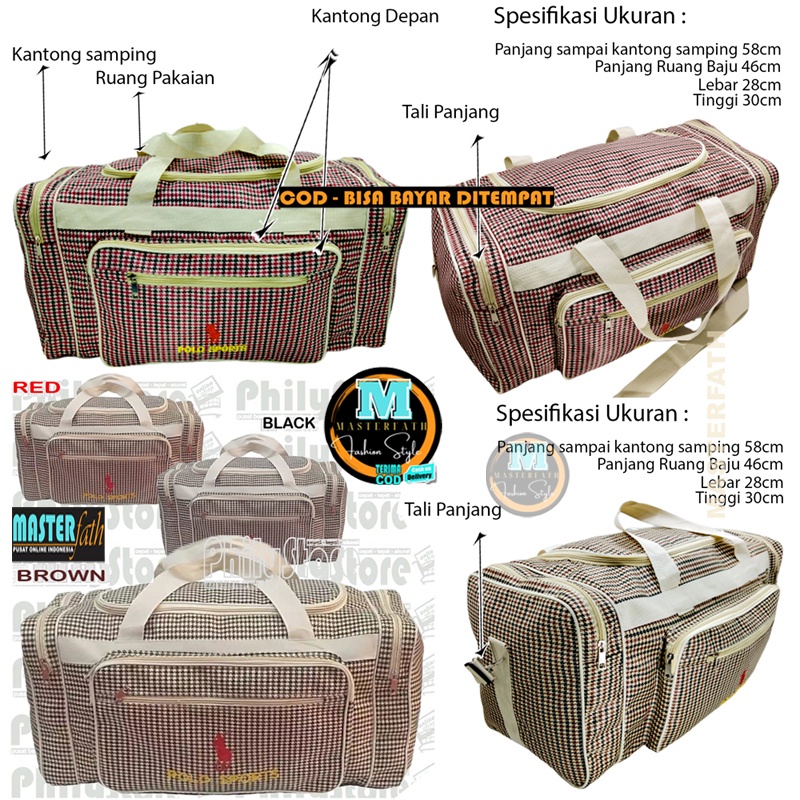 COD Tas big size tas Pakaian Besar Travel Bag Jumbo Tas Pulang Kampung Tas Tas Olahraga Koper Nilon 