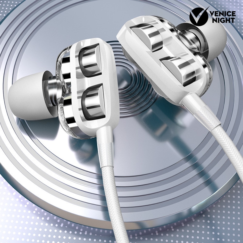 (VNEP) (Berkabel) Universal 3.5mm In-Ear HiFi Music Game Earphone dengan Mic Headset untuk Ponsel