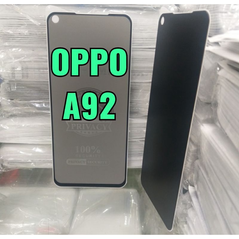 OPPO A92 TEMPERED GLASS SPY PELINDUNG LAYAR HANDPHONE