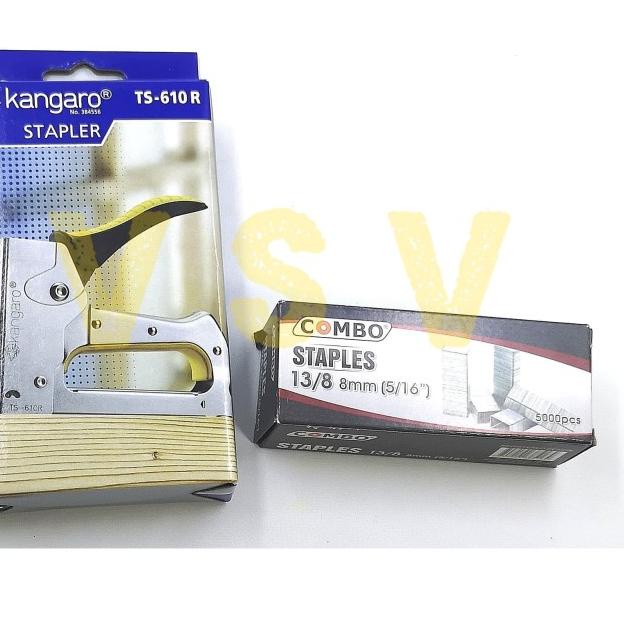 

Kangaro Stapler TS-610R + isi / gun tacker / staples jok / staples tem