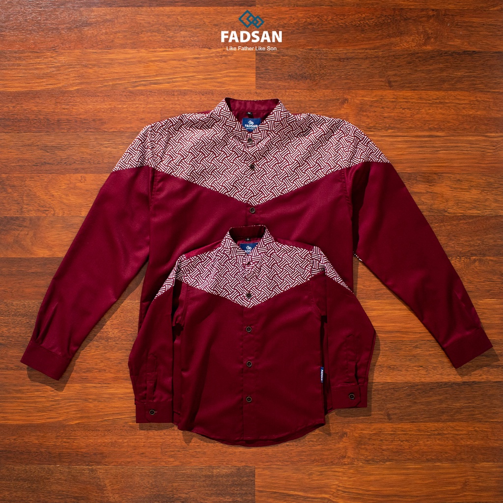 Koko Couple Ayah dan Anak EMRAN Series by Fadsan (Lengan Panjang) - Kemeja koko Kemko Exclusive Desi