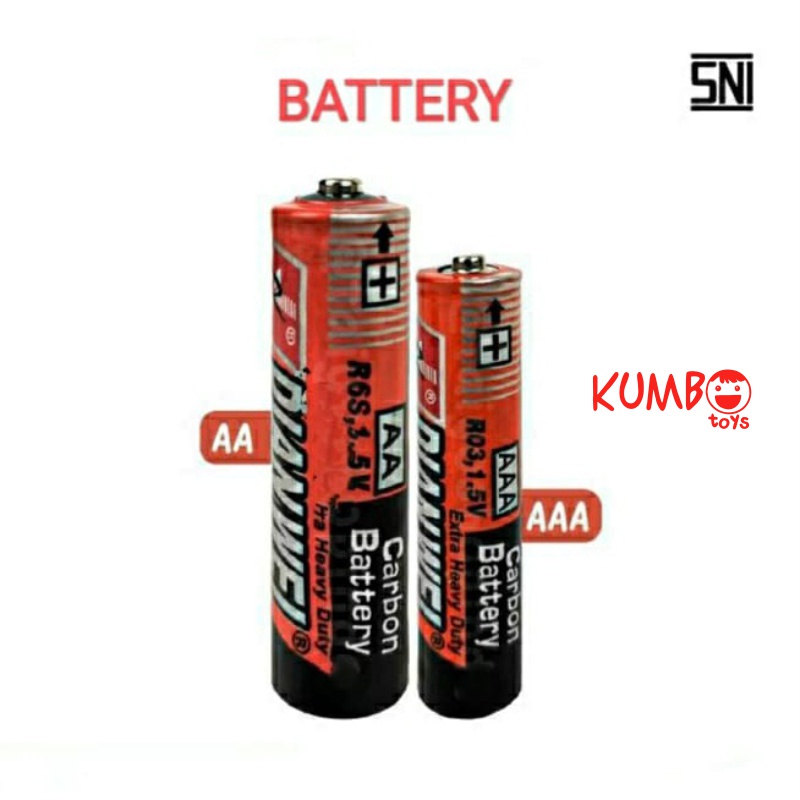 Baterai AA / AAA Mainan Batre A2 / A3 Batrey Battery Dianwei Murah A3 UM- 3 R6P 1.5V