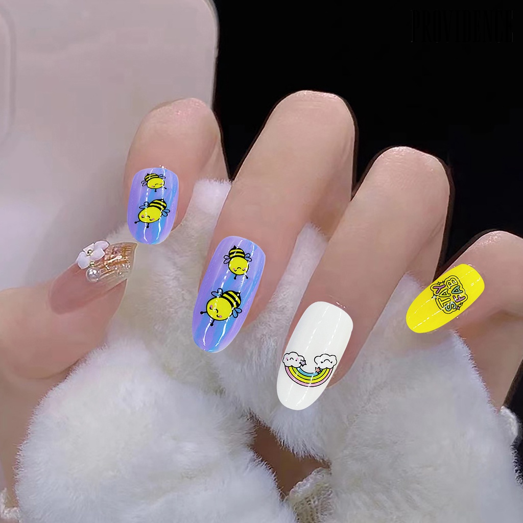 Providence Stiker Kuku 3D Motif Daun Maple / Kaktus / Santa Claus / Pohon Maple Untuk Dekorasi Nail Art / Manicure DIY