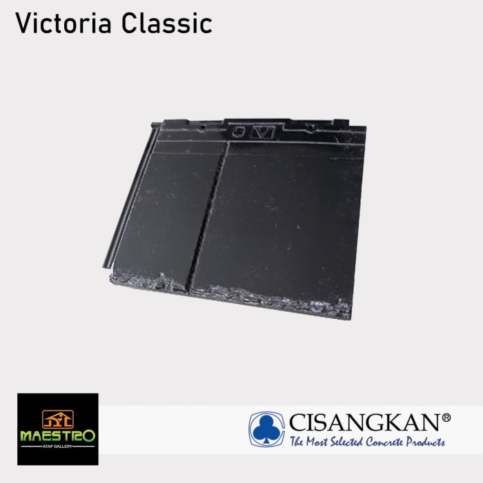 Genteng Beton Cisangkan Victoria Classic - Hitam