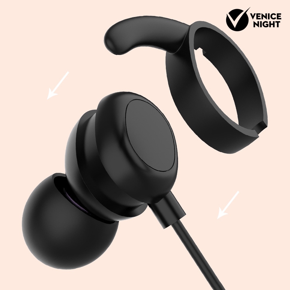 (VNEP) (Berkabel) Dual Moving Coils 3.5mm Plug In-ear Sport Earphone dengan Mikrofon Loop