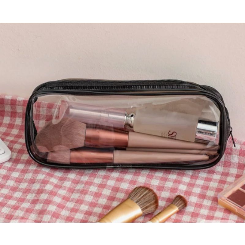 Tempat makeup pouch mika transparan