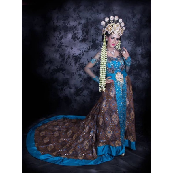 Kebaya biru tosca Pl