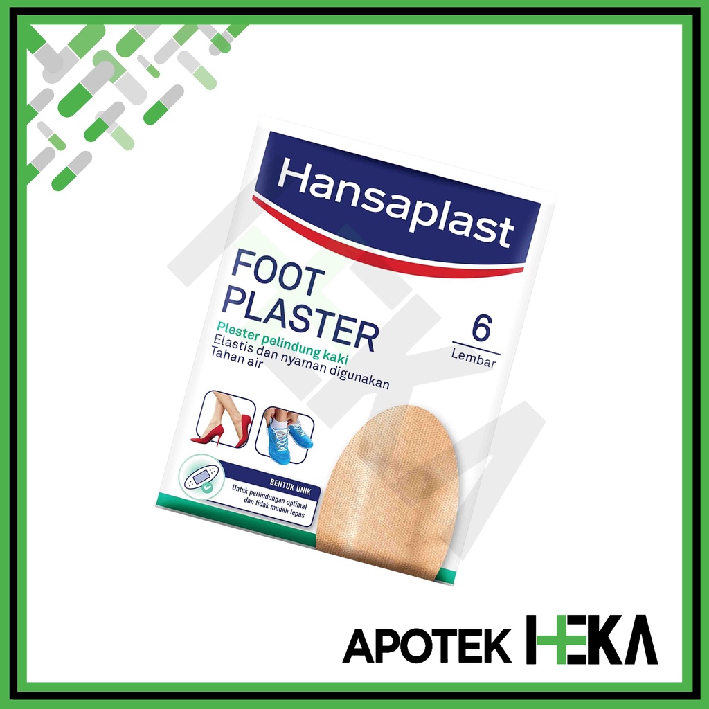 Hansaplast Foot Plaster isi 6 - Plester Pelindung Kaki (SEMARANG)