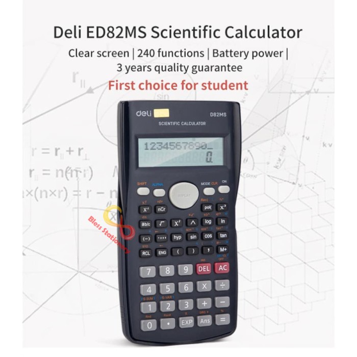 

Calculate Deli Scientific Calculator - Kalkulator Ilmiah Kuliah Sekolah [Ed82Ms]