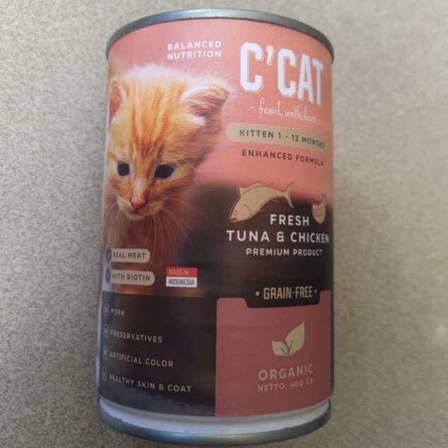 CCAT Kitten Tuna Chicken Cat Wet Food 400gr