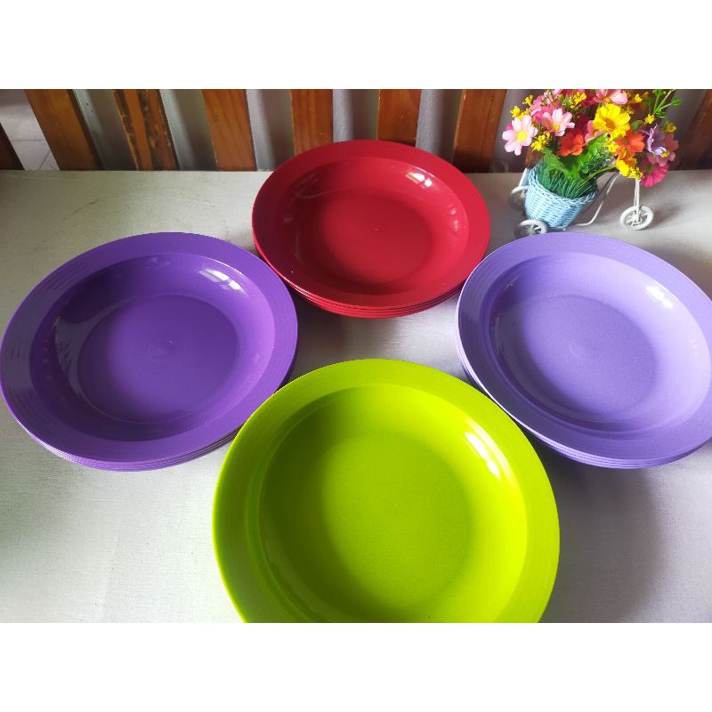 Large cressendo 550ml- Daisy p kolate - plate ungu - large deep plate