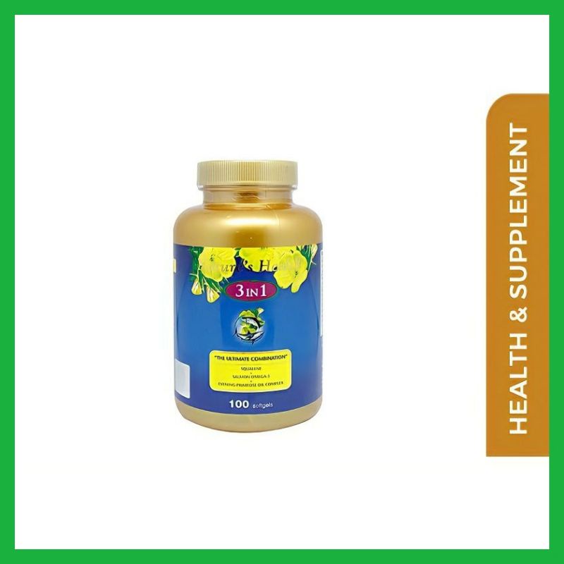 Nature's Health Squalene+Omega+Epo [100 Softgels]