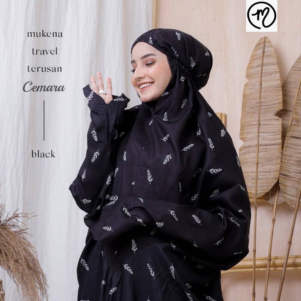 MUKENA TERUSAN DEWASA MOTIF RAISSA CEMARA