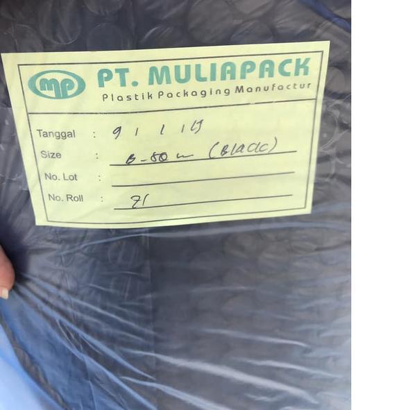 

Muliapack Bubble Pack Hitam / Wrap (wrapping) U : 1,25m x 50m