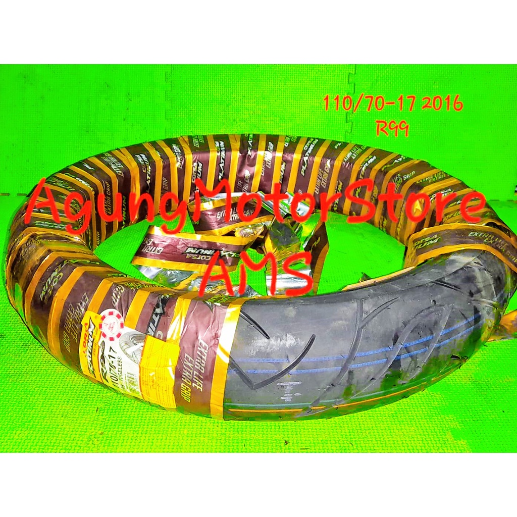 BAN TUBELESS 110/70 RING 17 MERK CORSA PLATINUM R99