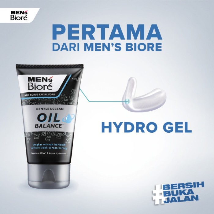 BIORE MENS OIL BALANCE. SABUN MUKA ANGKAT MINYAK BERLEBIH - 100 GR PRODUK TERBAIK