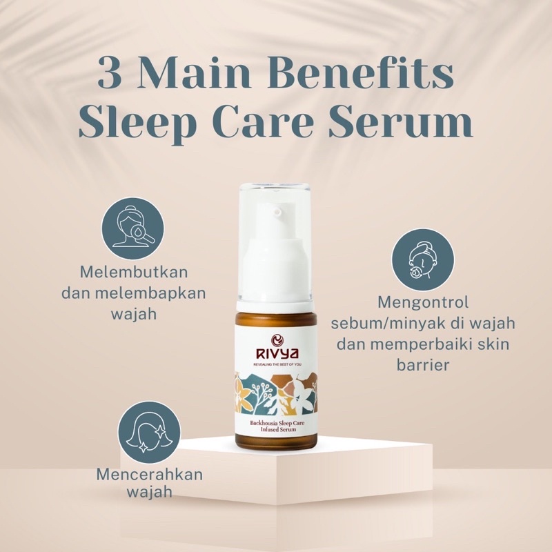 RIVYA Backhousia Acne Power Serum | Sleep Care Infused Serum | Acne Fighter Gel | Facial Wash | Skandy B! 40g Untuk Jerawat Busui Bumil Super Rich Moisturizer Brightening Control Sebum Viral BPOM