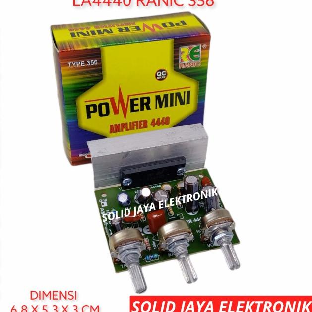 KIT POWER MINI AMPLIFIER LA4440 LA 4440 MONO 12V DC PLUS TONE CONTROL