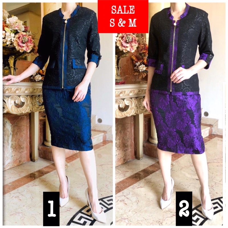 Pakaian formal wanita . Setelan blazer wanita motif. Setelan blazer wanita premium. Set blazer wanit