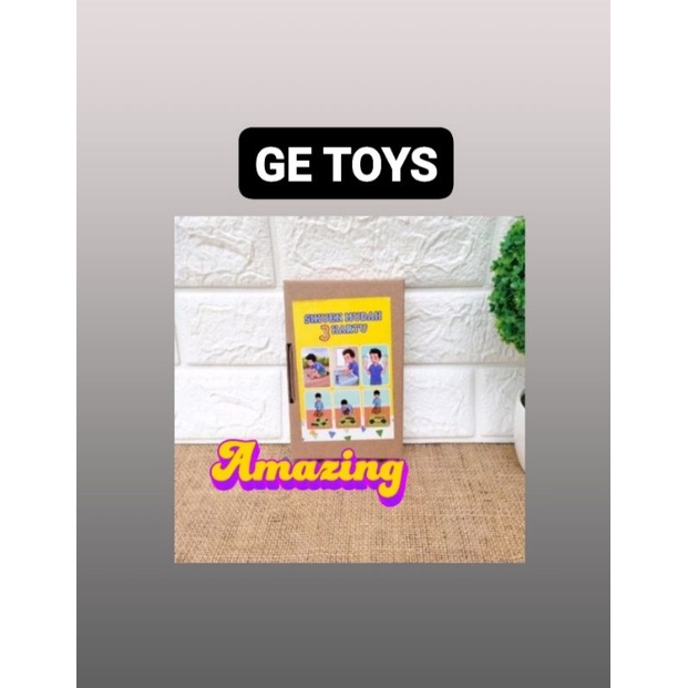GE TOYS SIKUEN MUDAH 3 KARTU/MAINAN EDUKATIF BALITA DAN ANAK/ALAT TERAPI WICARA