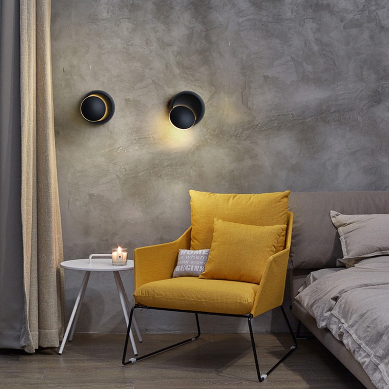 Lampu Dinding Wall Lamp LED Modern Minimalis Moon Light