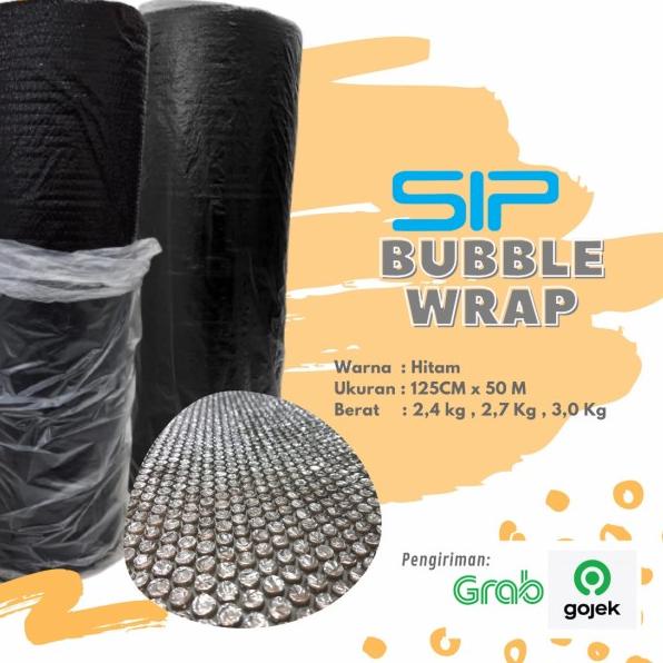 

Plastik Bubble Wrap SIP 125 cm x 50 m Cileungsi - Hitam, SIP +/- 2,7 kg