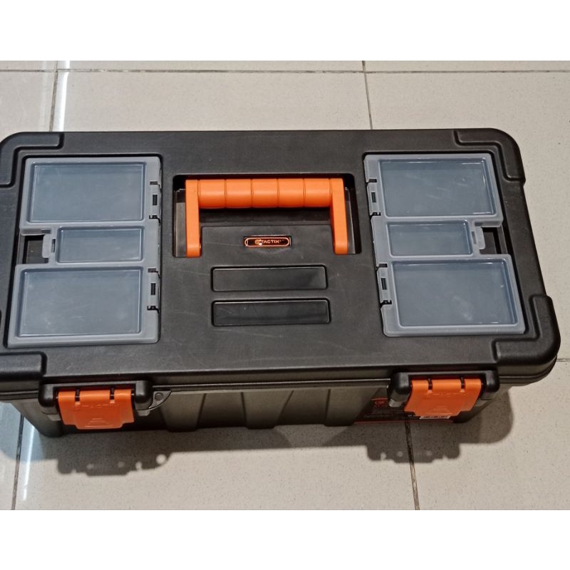 TACTIX Kotak Perkakas Plastik 51cm/ToolBox/Tempat Perkakas