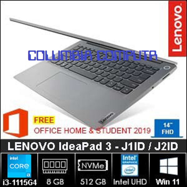 LENOVO IdeaPad 3 - J2ID core i3-1115G4
