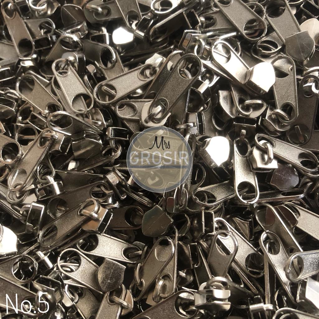 Kepala Resleting Besi No 5 - 100 pcs