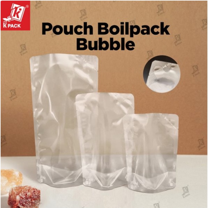 KPACK STANDING POUCH BOILPACK kemasan kpack kantong plastik tahan panas rebus 250 500 1000