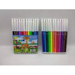 12Pcs Spidol Kecil Warna Warni / Spidol Mewarnai / Spidol 12 Warna