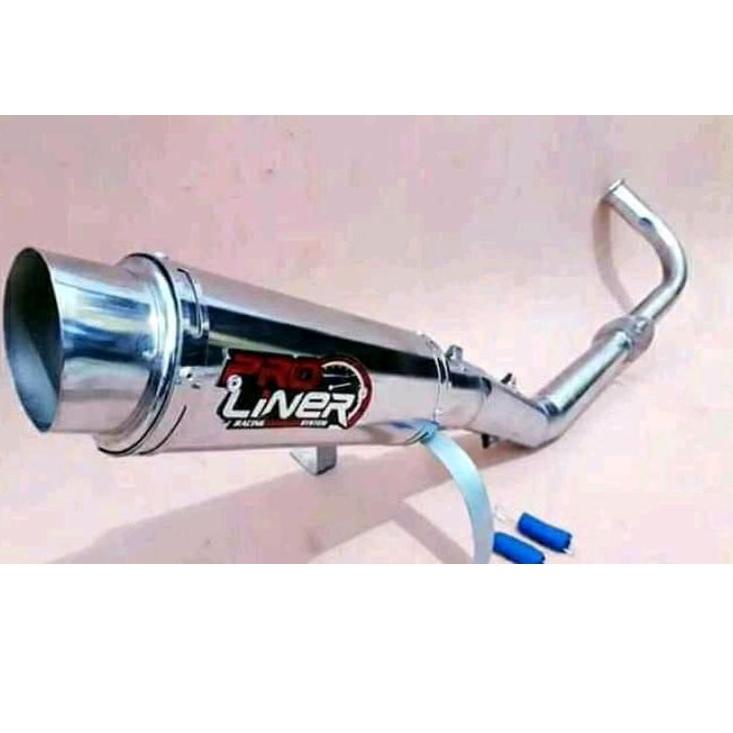 SUPER LARIS Knalpot Racing prolinear full crum Supra x/Supra fit/Jupiter z/Vega r/Revo/karisma/Blade